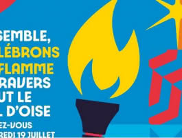 La Flamme Olympique en Val d'Oise le 19 juillet 2024 !